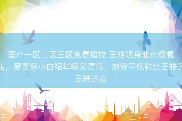 国产一区二区三区免费播放 王皓现身北京极氪门店，爱妻穿小白裙年轻又漂亮，她穿平底鞋比王皓还高