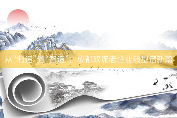 从“制造”到“智造”,成都双流老企业转型谱新篇