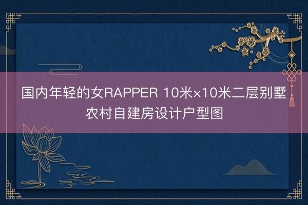 国内年轻的女RAPPER 10米×10米二层别墅农村自建房设计户型图