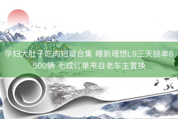 孕妇大肚子吃肉短篇合集 曝新理想L9三天锁单6500辆 七成订单来自老车主置换