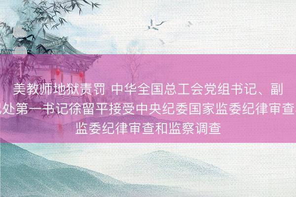 美教师地狱责罚 中华全国总工会党组书记、副主席、书记处第一书记徐留平接受中央纪委国家监委纪律审查和监察调查