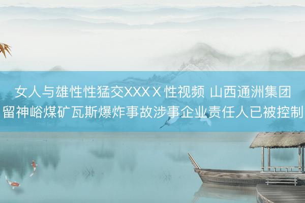 女人与雄性性猛交XXXⅩ性视频 山西通洲集团留神峪煤矿瓦斯爆炸事故涉事企业责任人已被控制
