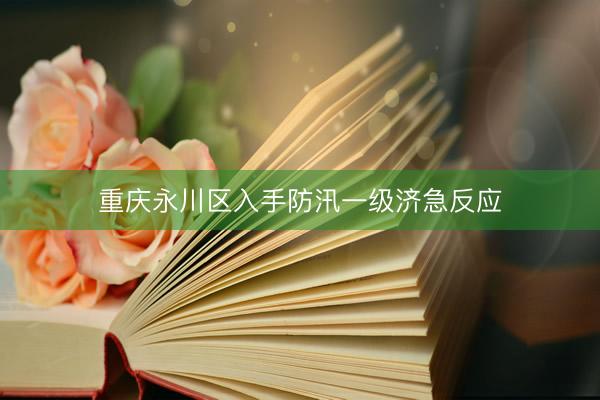 重庆永川区入手防汛一级济急反应