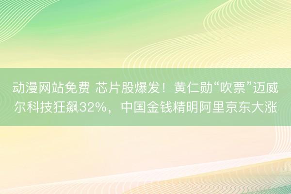 动漫网站免费 芯片股爆发！黄仁勋“吹票”迈威尔科技狂飙32%，中国金钱精明阿里京东大涨